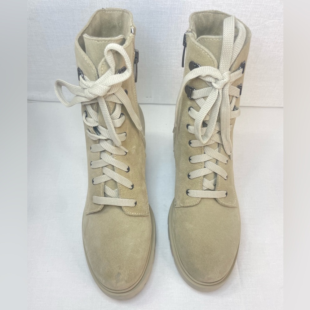 La Canadienne Women Sabel Waterproof
Suede Sand Combat Boots 6.5 M (D 460) - Picture 5 of 15